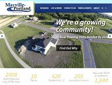 Tablet Screenshot of mayvilleportland.com